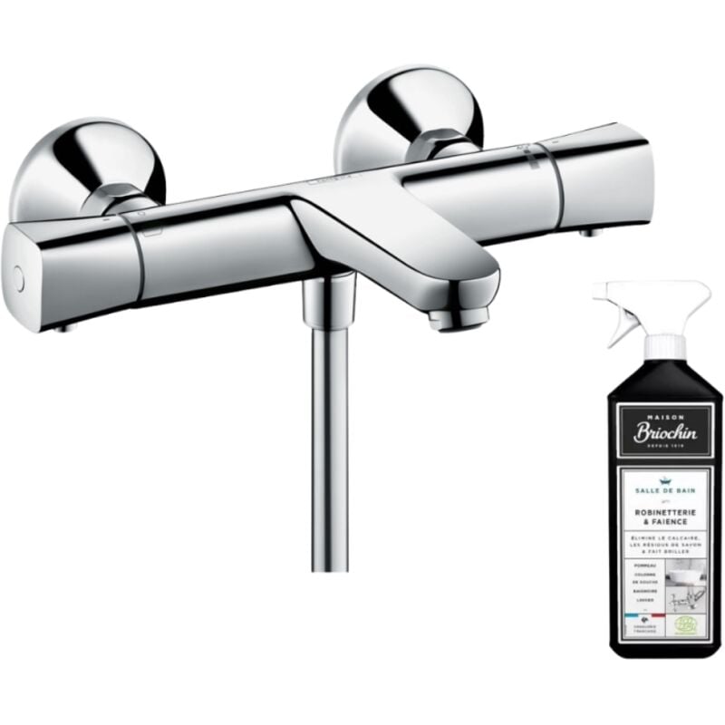 Mitigeur bain douche thermostatique Hansgrohe Ecostat Universal chromé + nettoyant Briochin