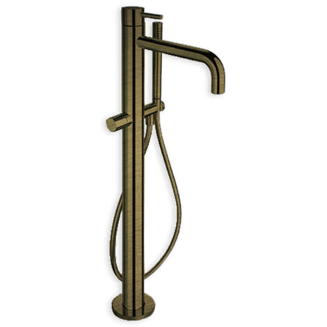 Mitigeur bain douche triverde monocolonne sur pied vieux bronze mat - CRISTINA ONDYNA TV18993