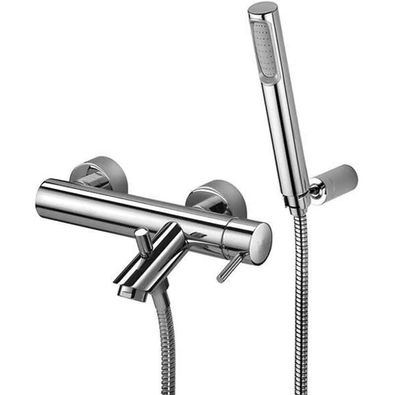 Light - Mitigeur de baignoire avec accessoires, chrome LIG023CR - Paffoni