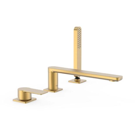 Mitigeur bain sur gorge avec douchette anticalcaire. · Débit : 3 bar – 16 l/min - TRES 20016201OM