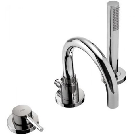 Mitigeur bain sur gorge avec douchette anticalcaire - TRES 26215001