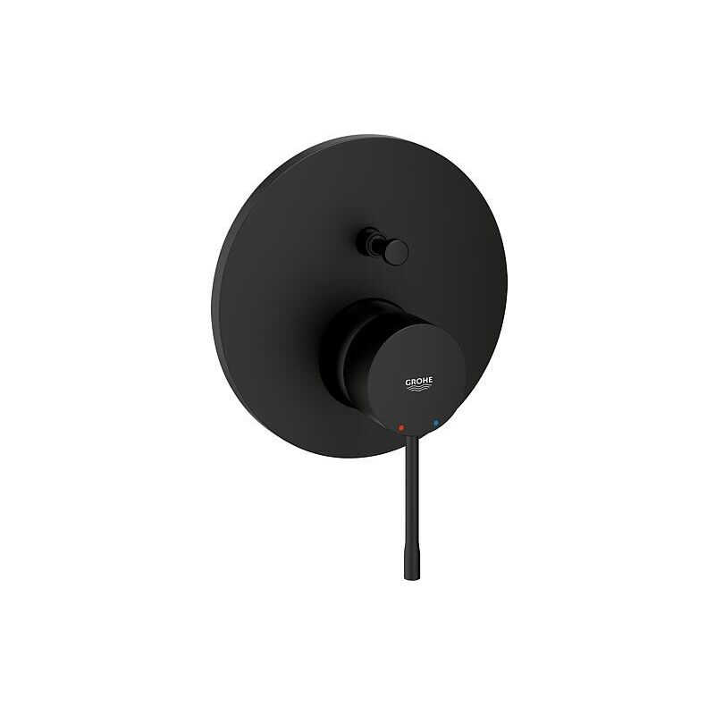 Mitigeur bain/douche encastré Grohe Essence Rosace ø 158mm phantom black