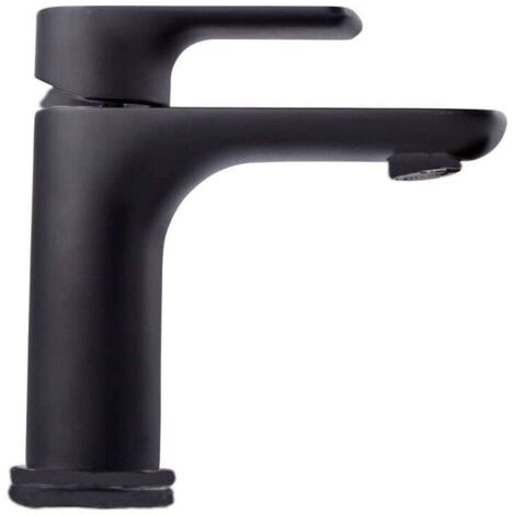 Mitigeur bas en laiton noir mat pour vasque - Lowy