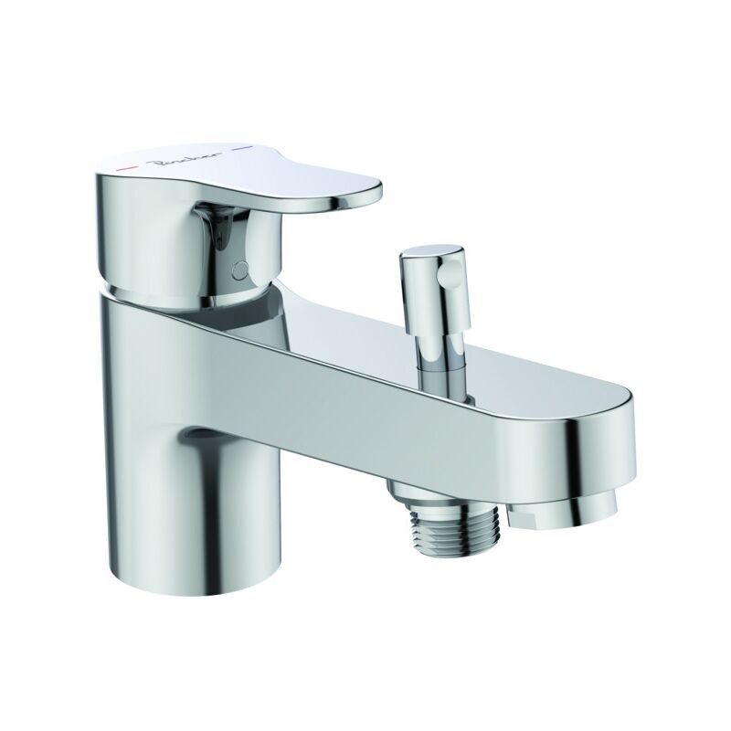 Mitigeur de bain douche monotrou OLYOS II - Finition : chromé - Combiné de douche : Non - Longueur du bec : 156 mm - PORCHER