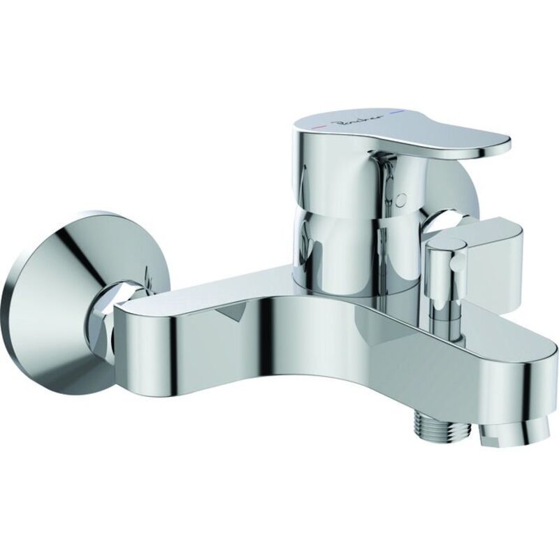 Mitigeur de bain douche mural olyos ii - Finition : chromé - Combiné de douche : Non - Longueur du bec : 168 mm Porcher