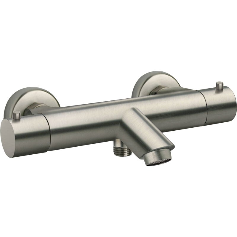 Mitigeur bain/douche thermostatique mura pvd Gris Acier Brossé