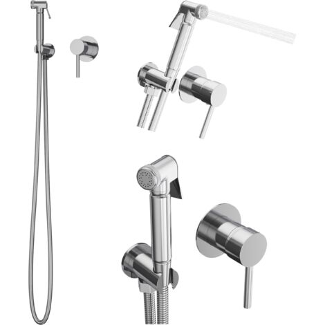 Mitigeur Bidet Encastré Granitan Kivo Chromé Salle de Bain Laiton Douchette 1 pc