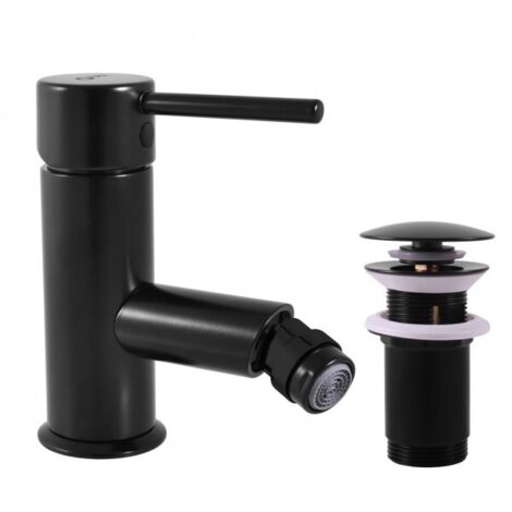 Mitigeur bidet SEINA avec bonde en laiton noir