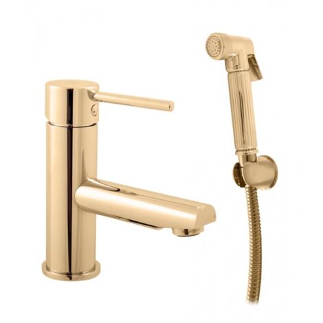 Mitigeur bidet SEINA avec douchette en laiton doré