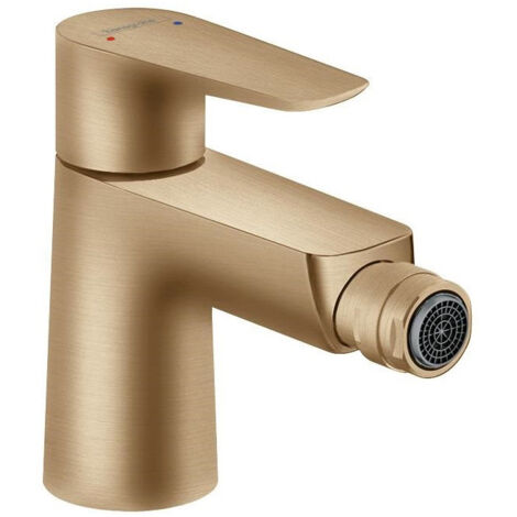 mitigeur bidet,avec tirette et vidage bronze brossé