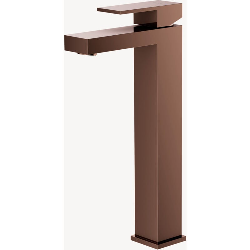 Kroos ® - Robinet mitigeur lavabo surélevé Or rose - Sirius