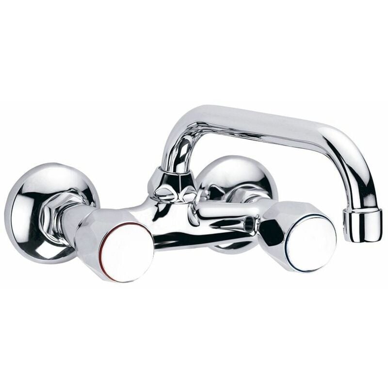 Clever - Mitigeur cuisine 2 poignées 110 e/c bec court With2 Guayama