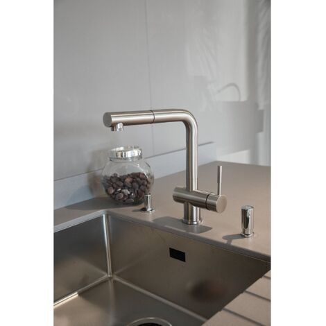 Mitigeur cuisine a douchette inox - Douchette 1 jet ABS