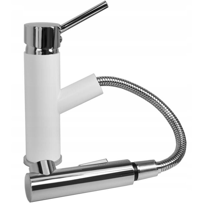 Granitan - Mitigeur Cuisine Blanc Extractible cado