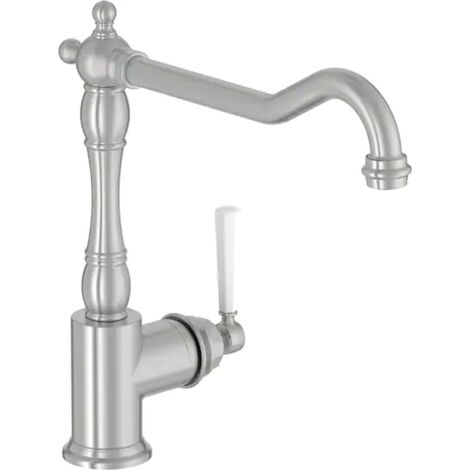 Mitigeur cuisine JACOB DELAFON Cleo, Bec haut inox brosse