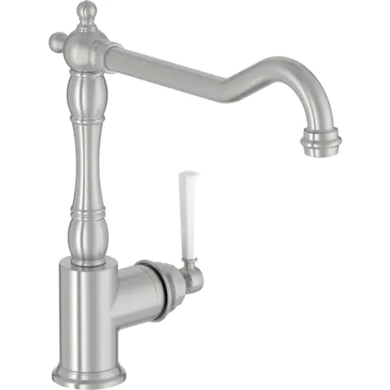 Jacob Delafon - Mitigeur cuisine Cleo, Bec haut inox brosse