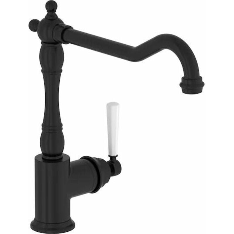 Jacob Delafon - Mitigeur cuisine Cleo, Bec haut, noir mat