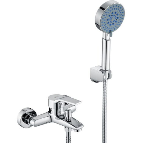 Mitigeur de Baignoire avec Douchette Kit Mitigeur Robinet de Baignoire Cascade Mélangeur de Baignoire Salle de Bain Mitigeur Monocommande Bain / Douche