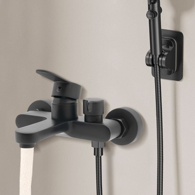 Mitigeur de baignoire Mitigeur de salle de bain Mitigeur monocommandé Robinet noir