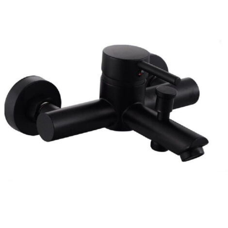 Mitigeur De Baignoire Noir Mat Ultra Moderne Et Orientable 87395