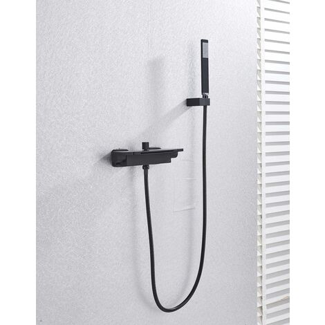 Mitigeur de baignoire pour salle de bain mitigeur monocommande bec cascade avec mitigeur de baignoire mural [classe énergétique A+++]