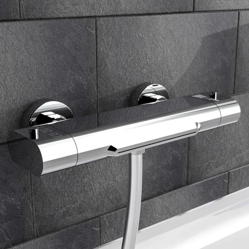 Mitigeur de baignoire thermostatique carneo Chrome -ASAF65366 design in