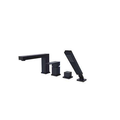 Mitigeur de bain 4 trous à encastrer MODERN/VARIUM noir mat
