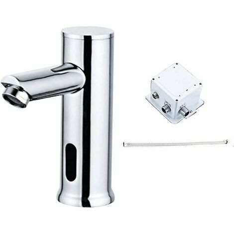Mitigeur De Bassin Robinet De Bassin Électrique Pour Cuisine Salle De Bains Capteur Automatique En Laiton Robinet D'eau Froide Pont Monté Pour La Maison Moderne Résistant À La Rouille