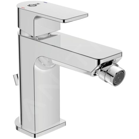 Mitigeur de bidet Edge, avec vidage, projection de 115 mm, chromé