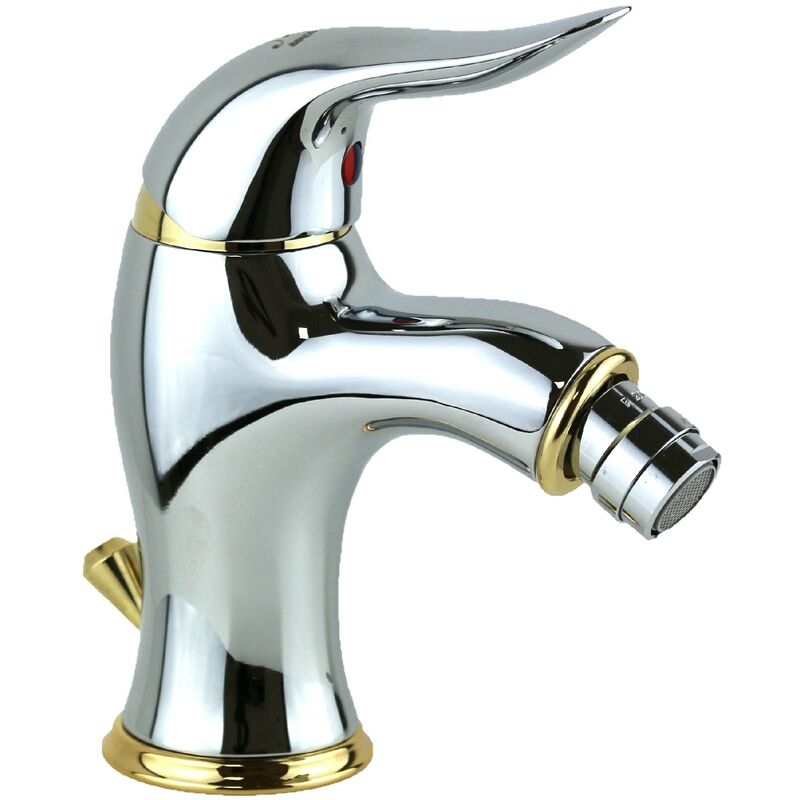 Nice Rubinetterie - Mitigeur de bidet de style vintage de couleur chrome-or Nice Wilson 28280026CRO chromè-or