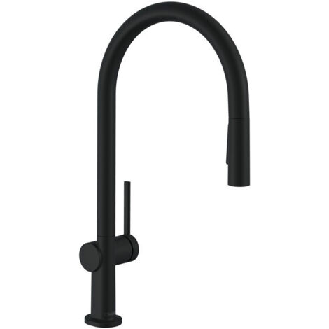 mitigeur de cuisine 210,avec douchette extractible 2 jets noir mat