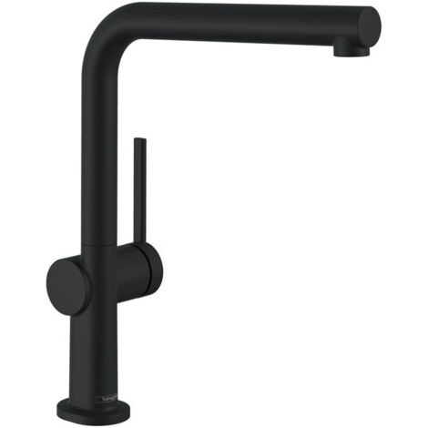 mitigeur de cuisine 270, 1 jet noir mat