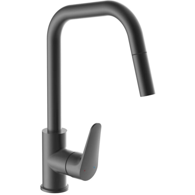 Schütte - Mitigeur de cuisine avec bec extractible seattle graphite mat