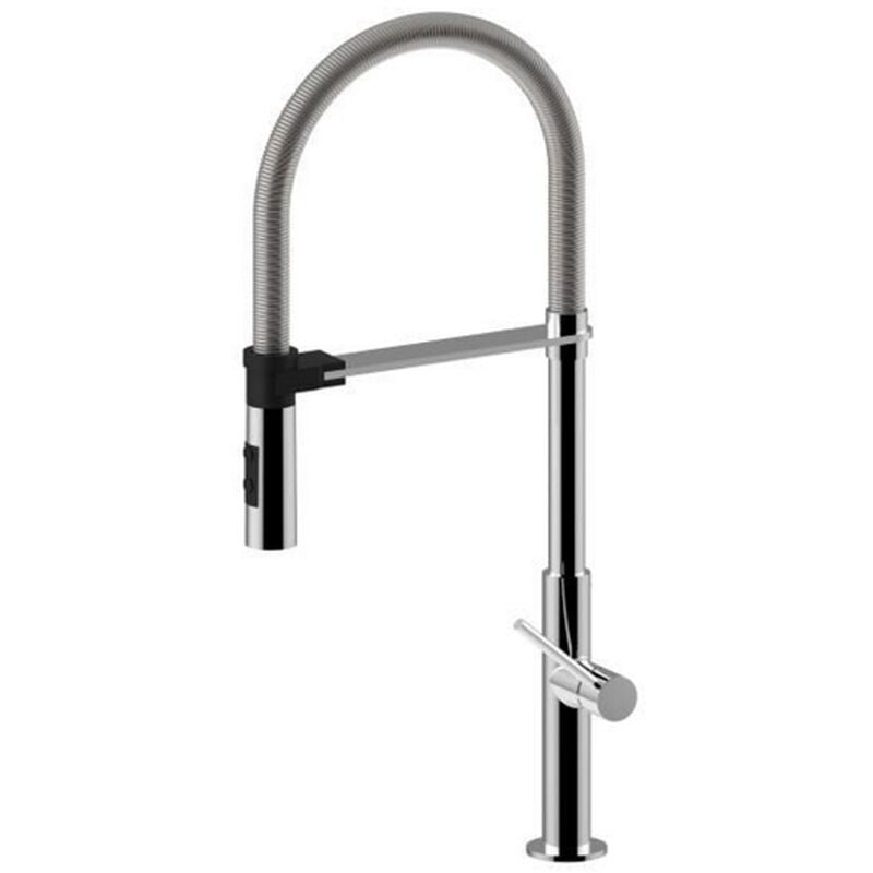 Paffoni - Chef series Mitigeur d'évier avec bec pivotant CH179CR Chromé - Laiton