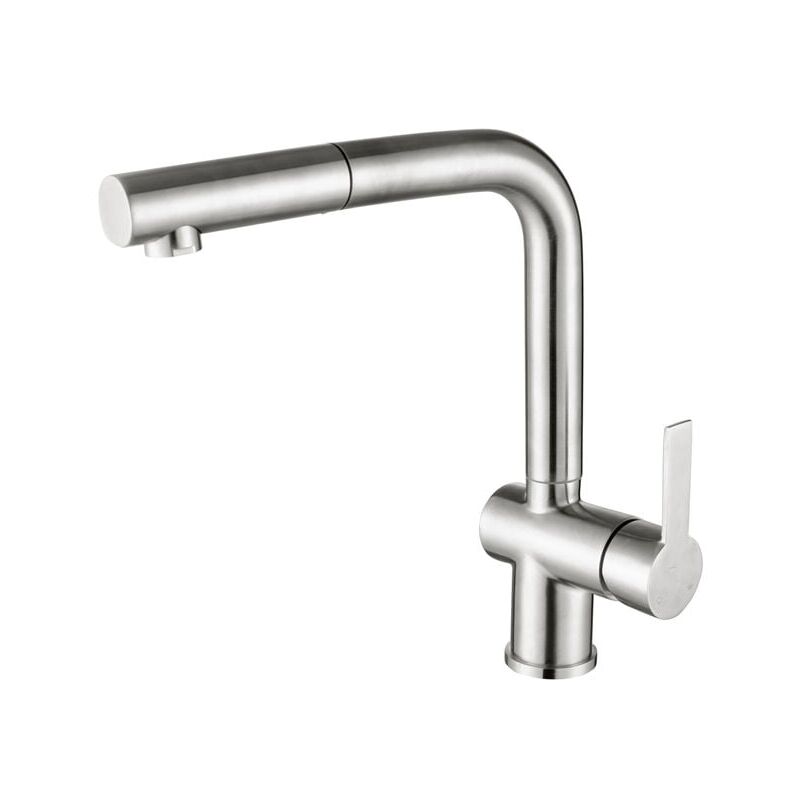 Vuszr - Mitigeur de Cuisine avec Douchette Extractible Robinet Cuisine Brossé Mitigeur d'Evier 360° Rotatif Robinetterie Cuisine en Acier Inox