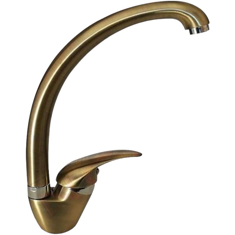 Mitigeur de cuisine couleur or, doré