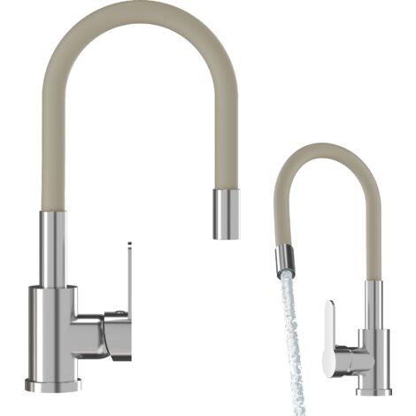 Mitigeur de Cuisine Granitan Grado avec Bec Flexible Beige