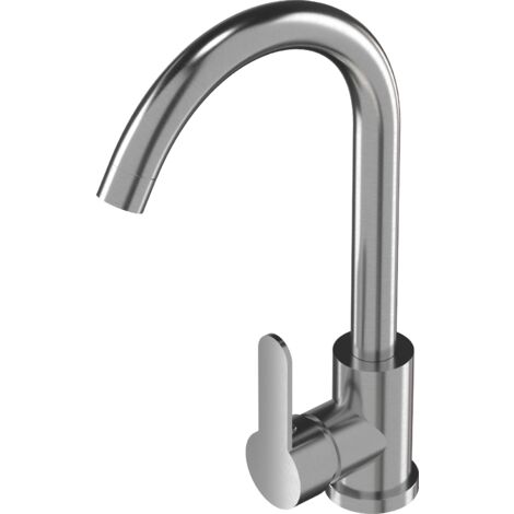 Mitigeur de Cuisine Granitan Prestige inox pour Évier avec Bec Pivotant 360°