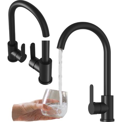 Mitigeur de Cuisine Granitan Prestige Noir pour Évier - Design Moderne et Fonctionnel