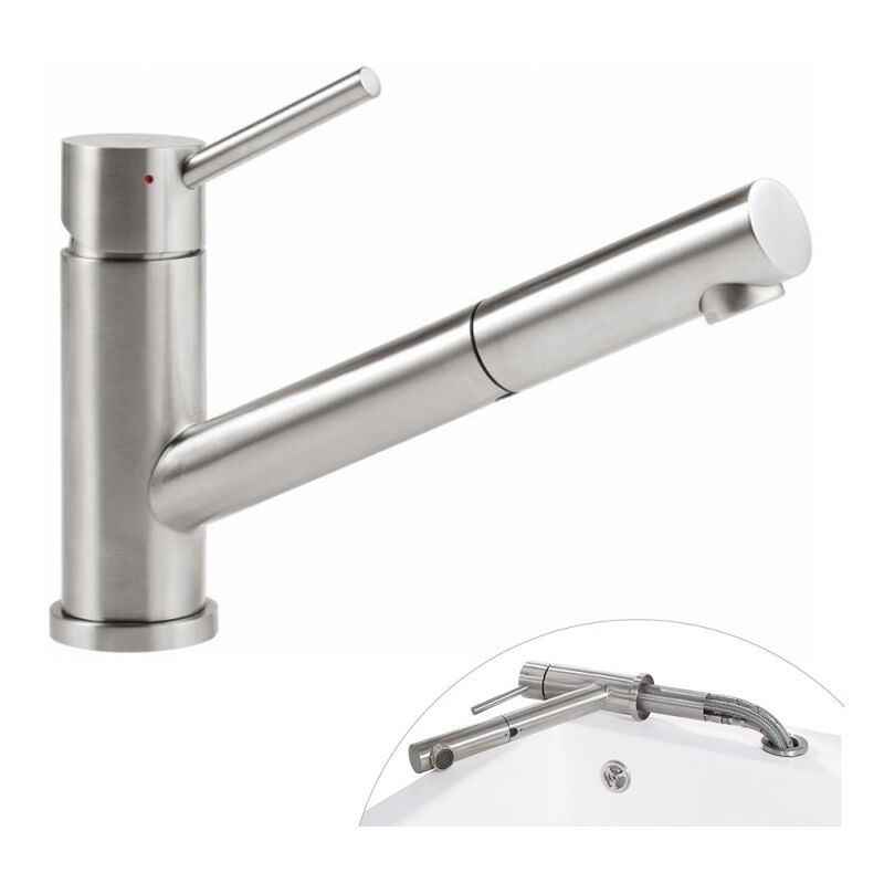 Villeroy&boch - Robinet cuisine rabattable villeroy et boch Como Shower window, acier massif, Sans nettoyant