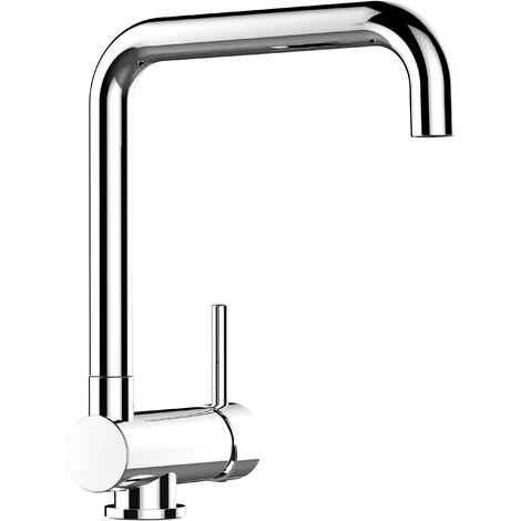 Mitigeur de cuisine rabattable 60mm – Bec pivotant 360° – Cartouche céramique Ø 35mm – Laiton norme DIN EN 50930/6 – Fixation FIX & LOCK – Vizio