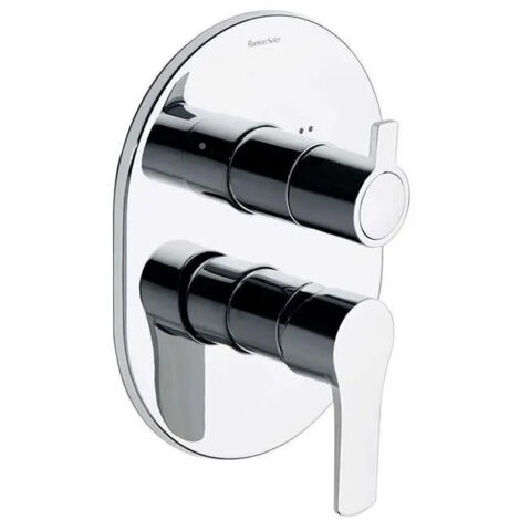 Mitigeur de douche 2 voies Chromé à encastrer, TITANIUM - 181502S