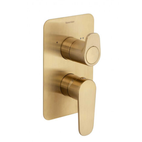 Mitigeur de douche à encastrer 2 voies ALEXIA, Or Brossé - 361502SOC