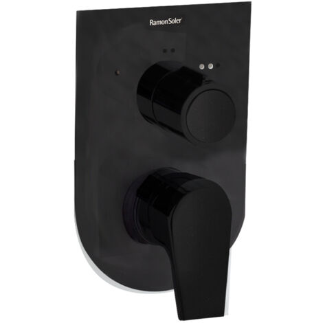 Mitigeur de douche à encastrer 2 voies, URBAN CHIC Noir Mat - 211502SNM