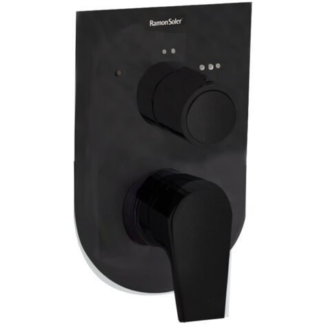 Mitigeur de douche à encastrer 3 voies URBAN CHIC, Noir Mat - 211503SNM