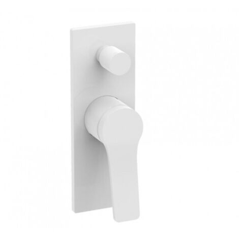 Mitigeur de douche à encastrer ANDARE avec inverseur-Chrome blanc---Chrome blanc