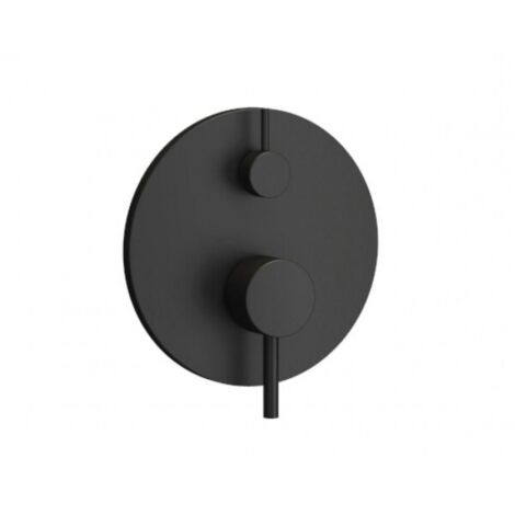 Mitigeur de douche à encastrer ARTEMIS avec inverseur-Chromé noir-16.6 ---Chromé noir