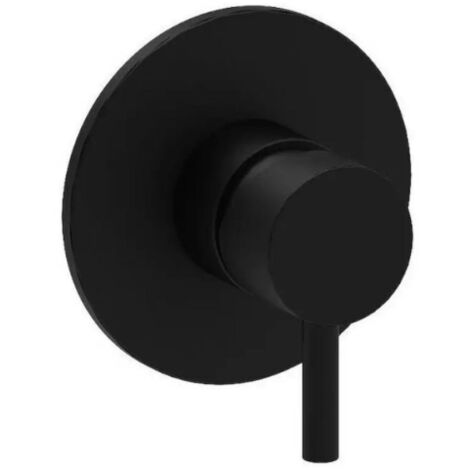 Mitigeur de douche à encastrer noir mat plaque Ø 110 Paffoni Light LIG011NO  Noir mat - 1 sortie