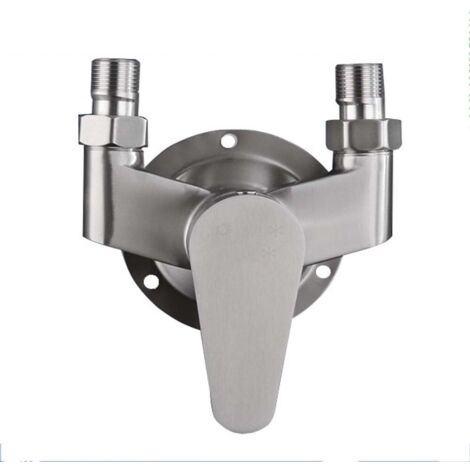Mitigeur de douche à levier unique chauffe-eau solaire mitigeur de douche en acier inoxydable pour eau chaude et froide