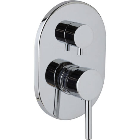 Mitigeur de douche chromé avec inverseur